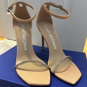 RARE Brand New in Box Stuart Weitzman Nudistcurve Sandals 39.5 SOLD OUT